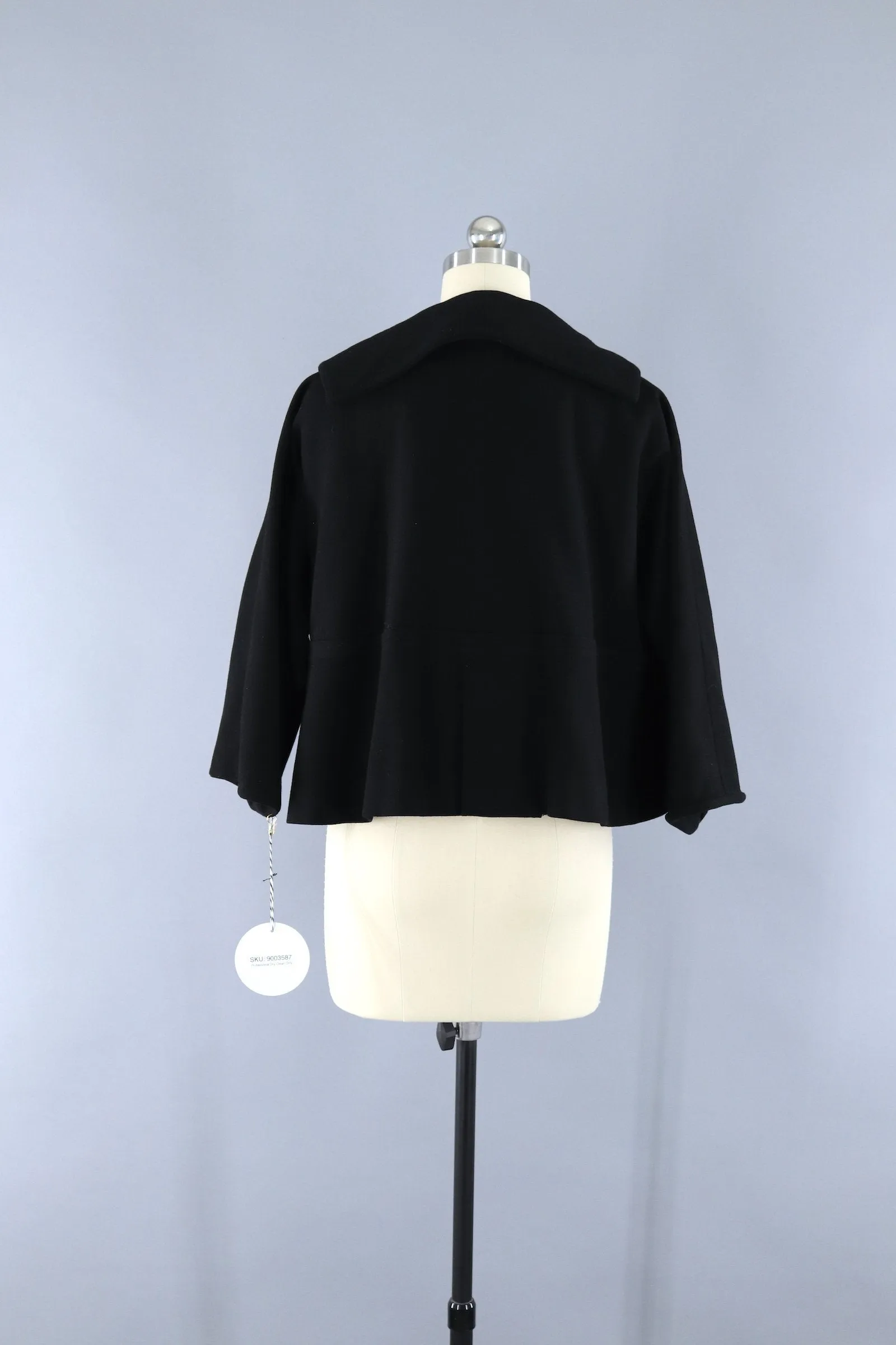 Vintage 1950s New Look Black Swing Jacket