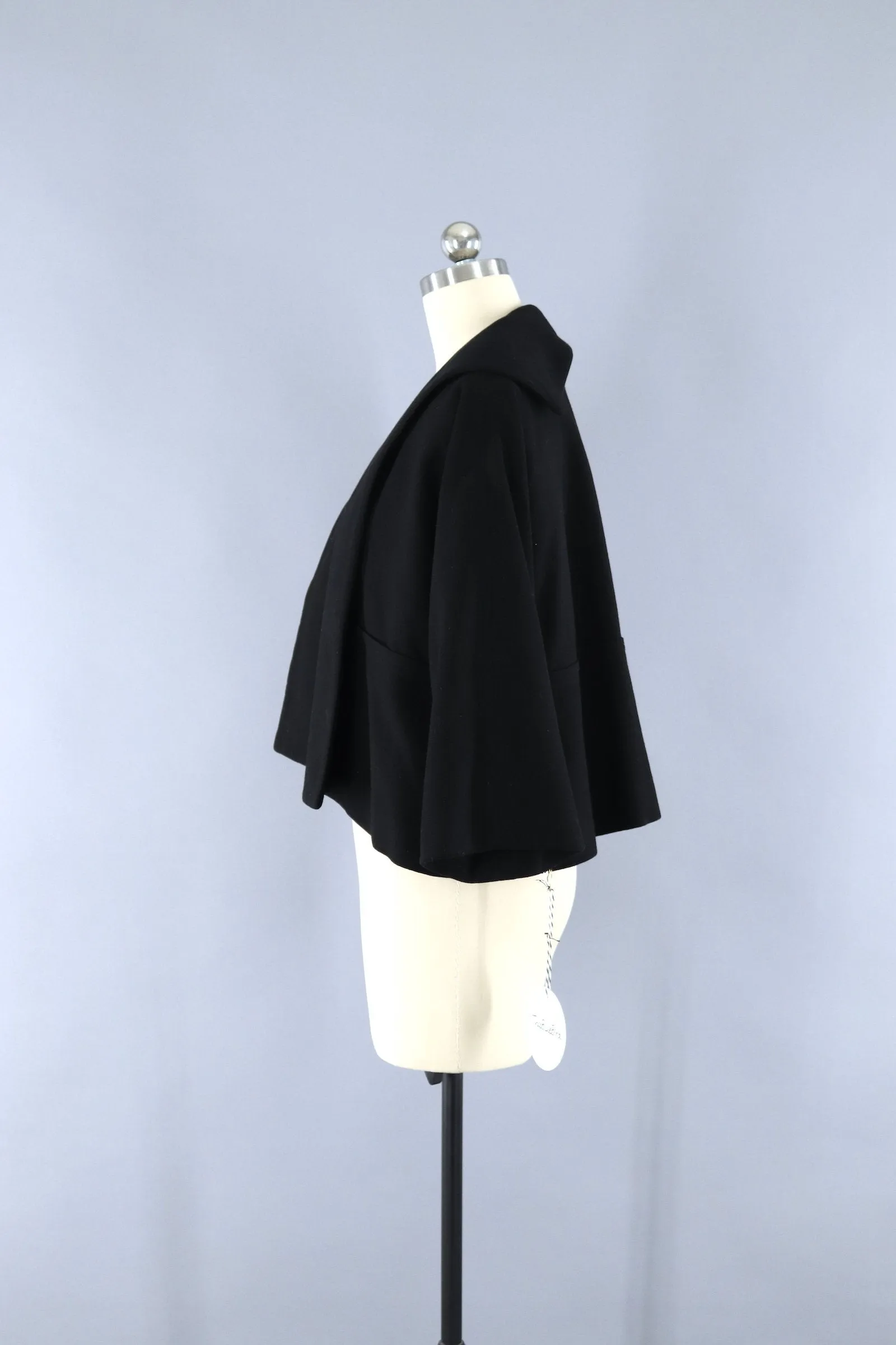 Vintage 1950s New Look Black Swing Jacket