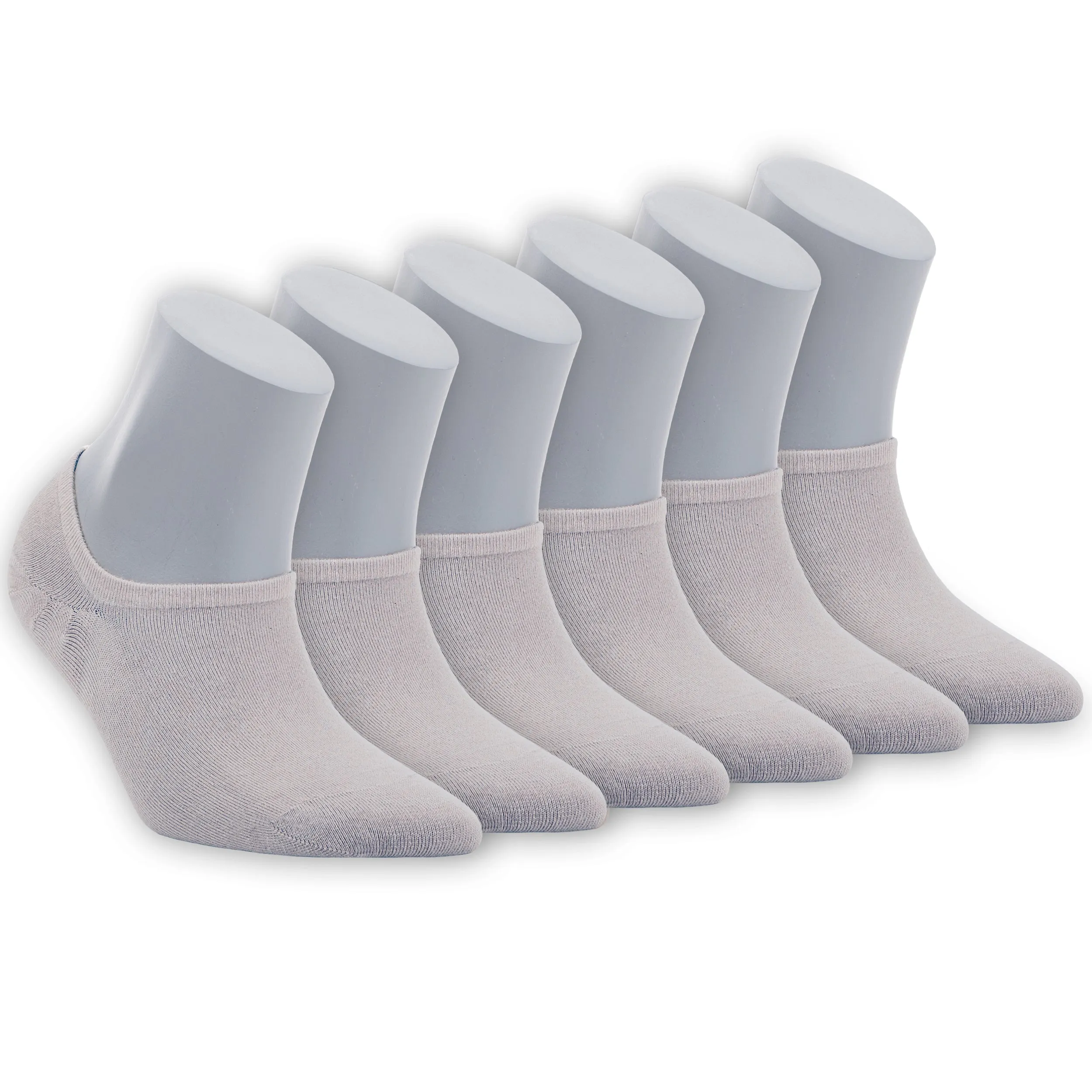 Women's Bamboo No Show Socks 6-Pack