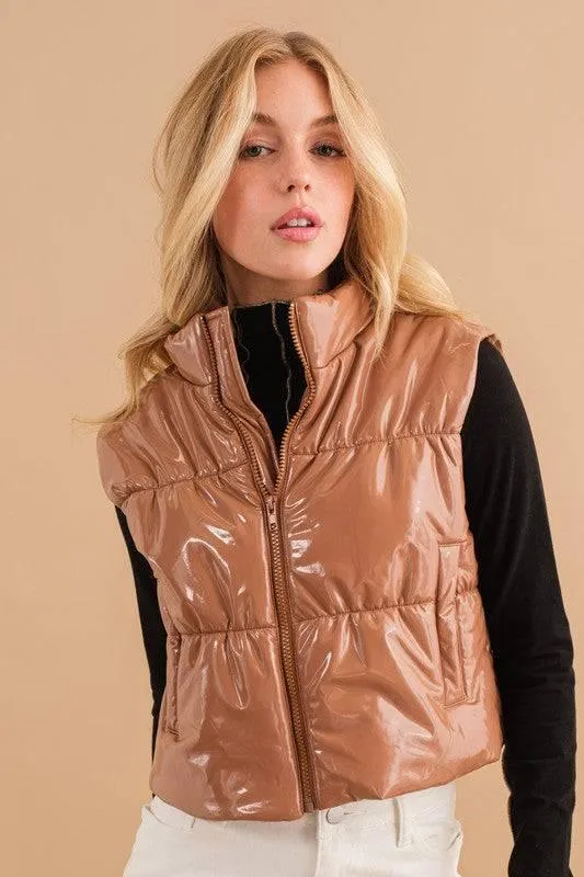 Women's Front Zip Quilted Vest