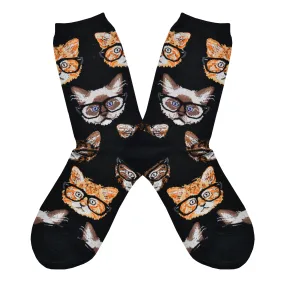 Women's Kitten Nerd Socks