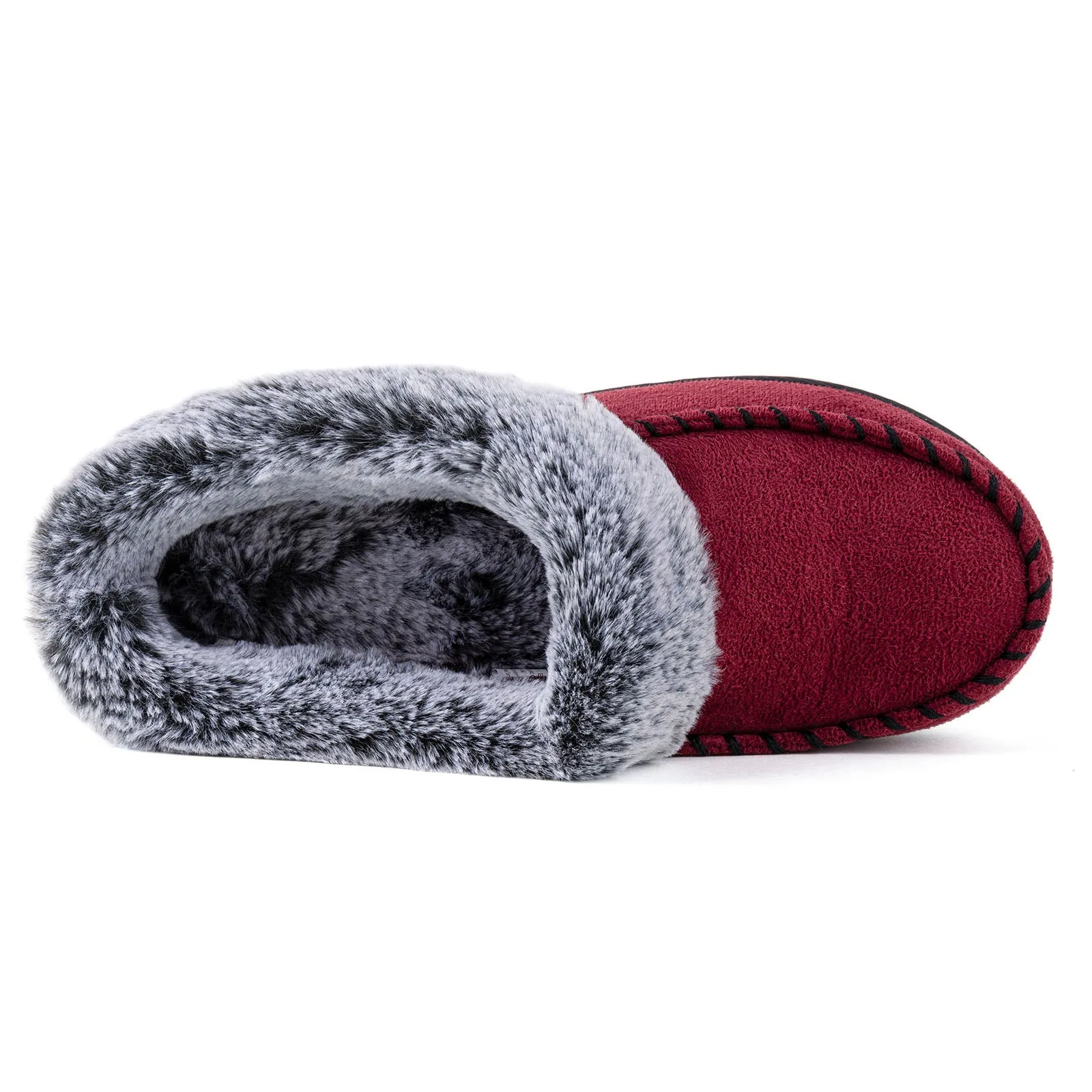 Women's Sarah Faux Fur Collar Clog Slipper