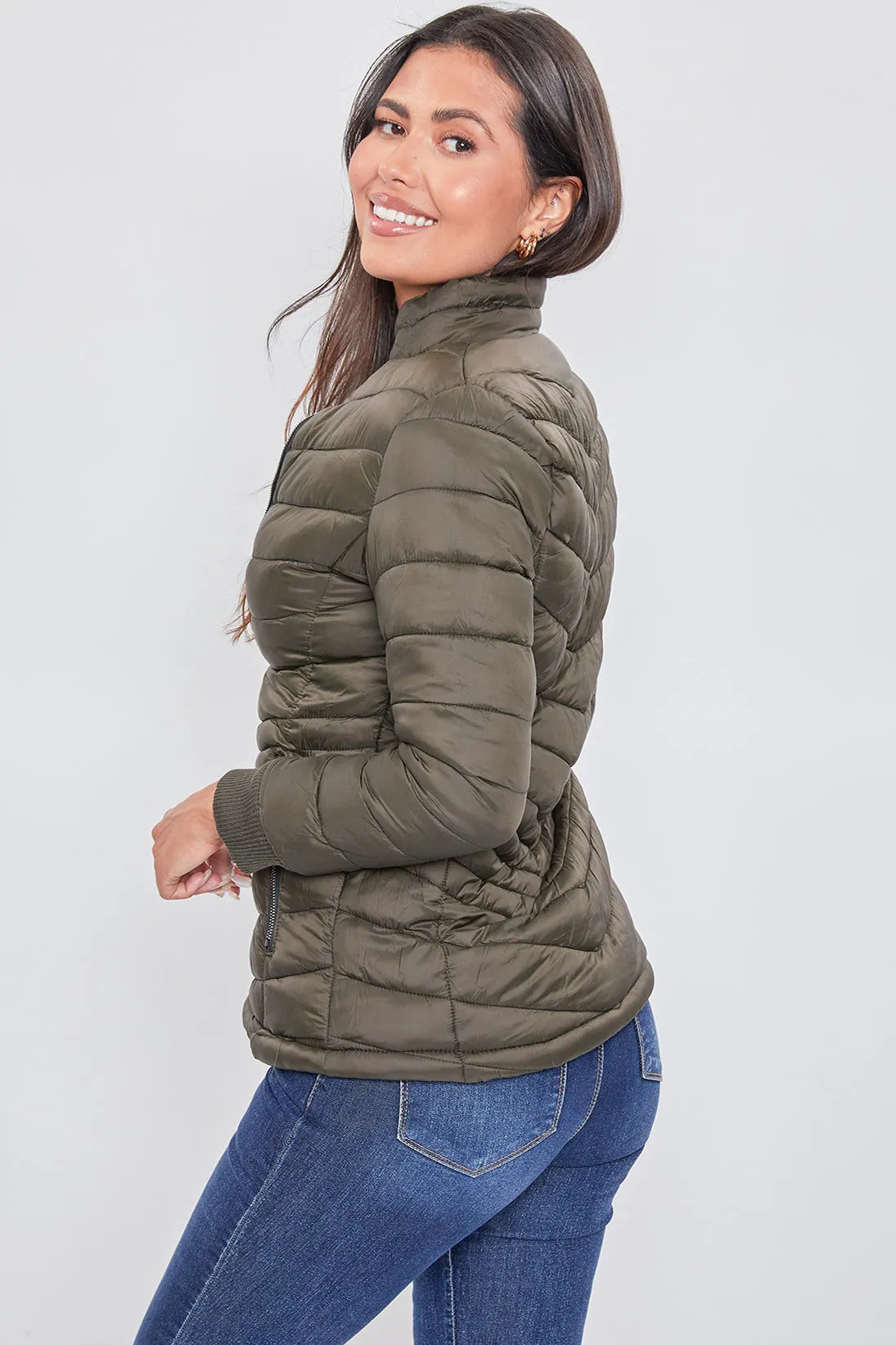 Women's Winter Puffer Lined Shell Jacket