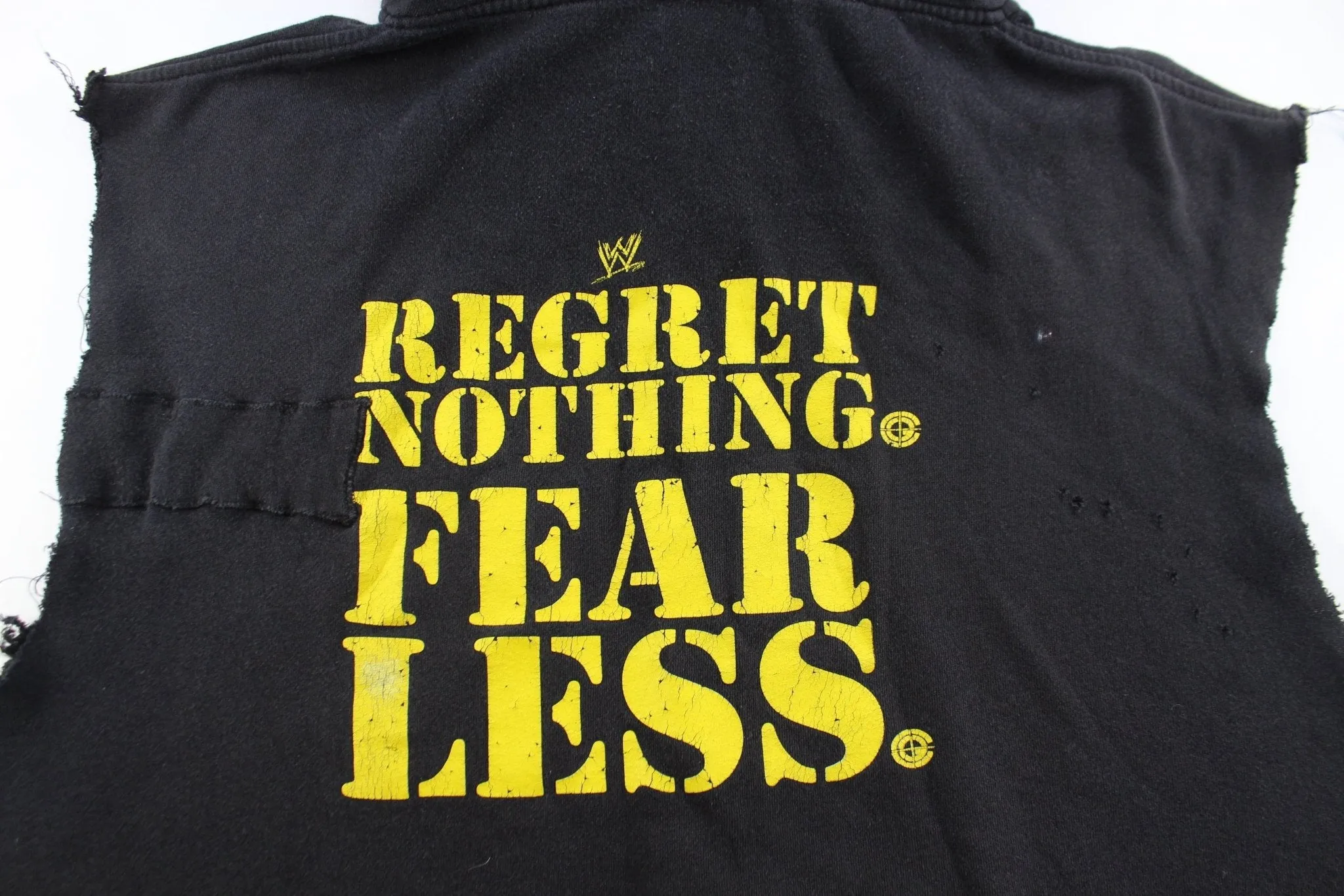 WWE John Cena Regret Nothing Fear Less Zip Up Hoodie Vest